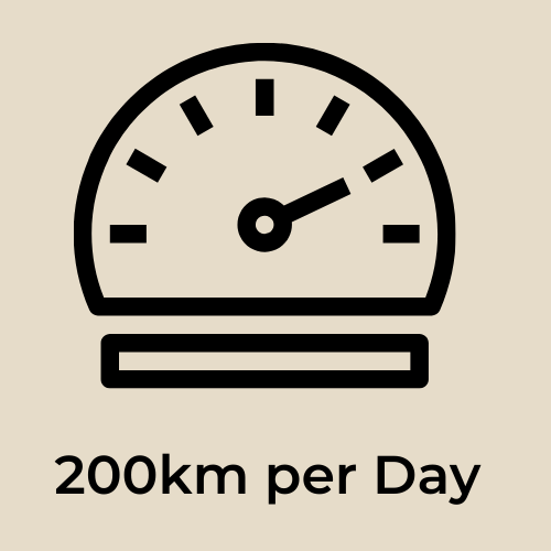 200km per Day
